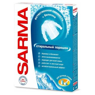 Стиральный порошок "Sarma" 400г руч. стирка
