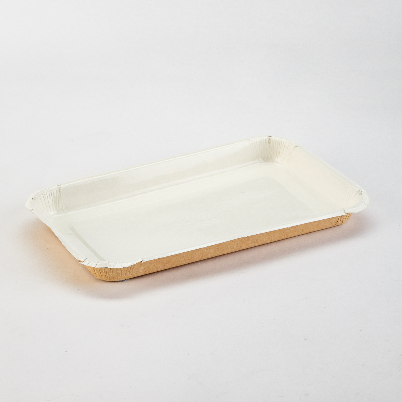 Лоток картонный "Плэтэр/Eco Platter" 400мл белый 220*140*20мм