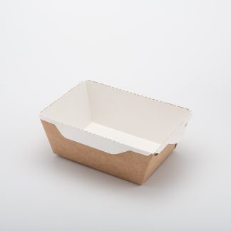 Контейнер картонный без крышки "Опсалат/Eco OpSalad" 450мл белый 144*96*55