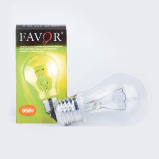 Лампа накаливания "Фэй-вэр/Favor" Е27 (стандартный цоколь) 95Вт