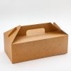 Коробка картонная с ручкой "Бокс/Eco Box WH" крафт 142*98*288мм