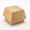 Коробка картонная для бургеров "Бургер/Eco Burger XL" крафт 130*130*110мм
