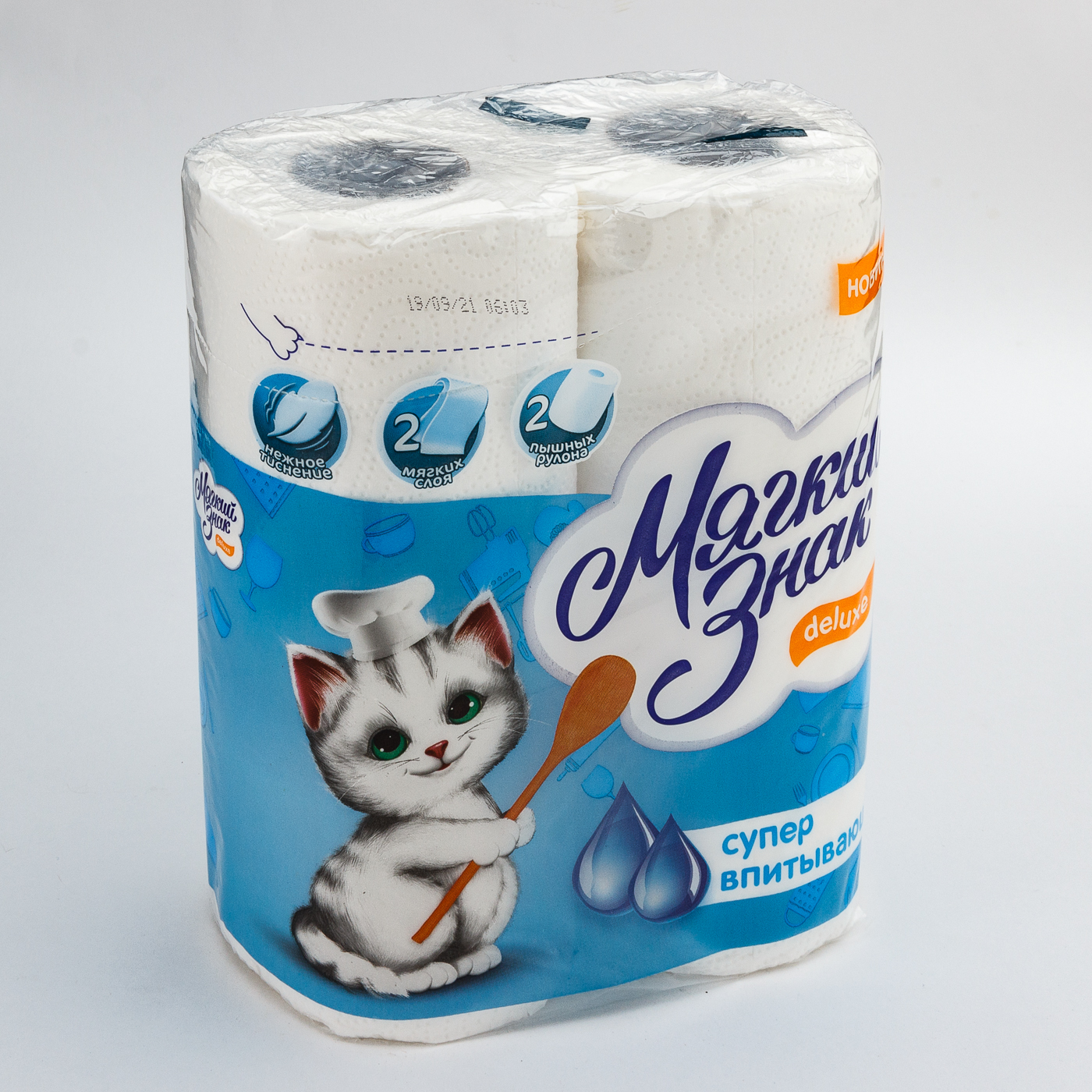 Бумажные полотенца в рулоне "Мягкий знак Делюкс/DeLuxe" 2-сл. 2шт