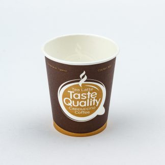Стакан картонный 250мл 1-сл. "тэйст кволити/taste quality" d80мм