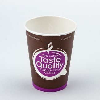 Стакан картонный 300мл 1-сл. "тэйст кволити/taste quality" d90мм