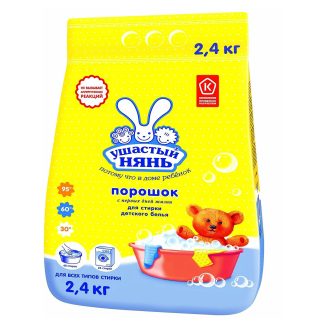 Стиральный порошок "Ушастый нянь" 2,4кг автомат