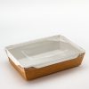 Контейнер картонный "Eco OpSalad" 1000мл белый с крышкой 220*160*55мм