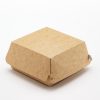 Коробка картонная для бургеров "Бургер/Eco Burger M" крафт 115*115*60мм