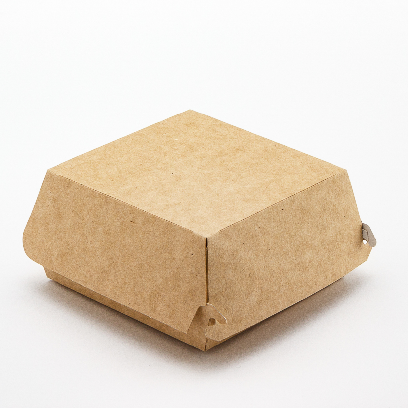 Коробка картонная для бургеров "Бургер/Eco Burger M" крафт 115*115*60мм