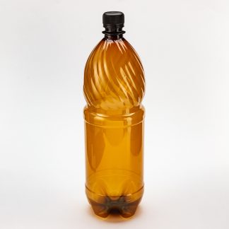Бутылка ПЭТ 1,5л коричневая с крышкой
