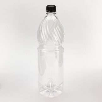 Бутылка ПЭТ 1,5л прозрачная с крышкой