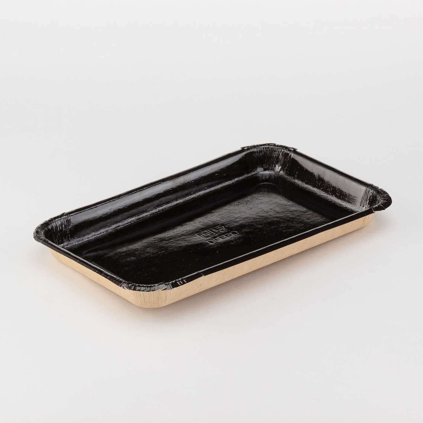Лоток картонный "Плэтэр/Eco Platter" 400мл черный 220*140*20мм