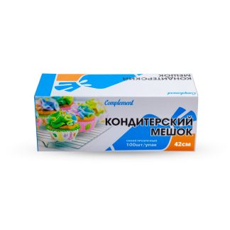 Кондитерские мешки 42см 75мкм синие "Комплимент/Compliment" 100шт