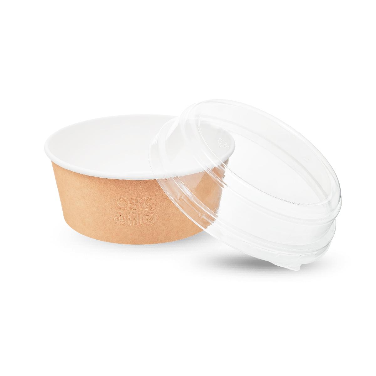 Крышка купольная для контейнера "Раунд Боул дом лид/Round Bowl dome lid" ПЭТ 750/1000