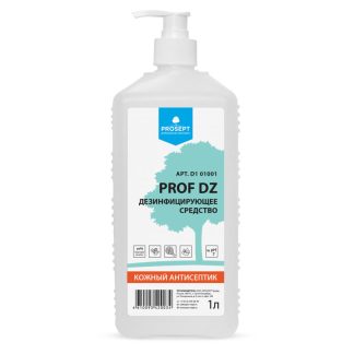 Антисептик для рук "Prosept Prof DZ" на основе спирта 1л (12)