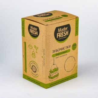 Зубочистки в инд. бумажной упаковке "Eco Master Fresh" 500шт