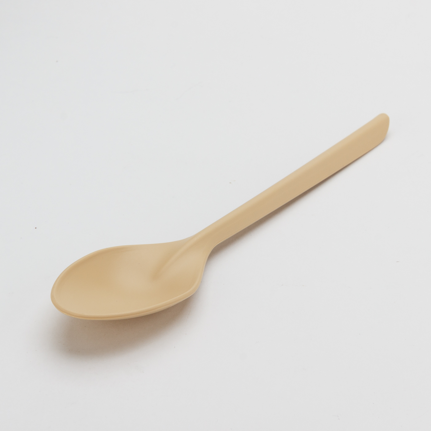 Ложка из кукурузного крахмала 173мм бежевая "Эко спун крафт/Eco spoon kraft"