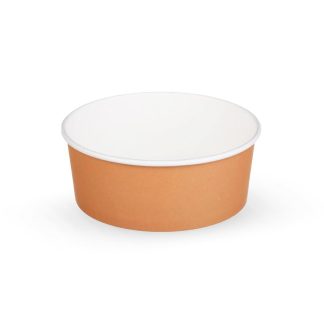 Контейнер картонный круглый "Раунд Боул/Round Bowl" 750мл крафт без крышки