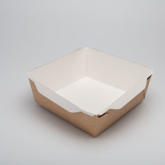 Контейнер картонный без крышки "Опсалат/Eco OpSalad" 900мл 150*150*48мм