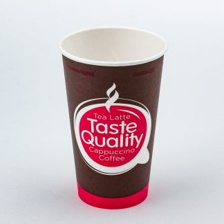 Стакан картонный 400мл 1-сл. "тэйст кволити/taste quality" d90мм