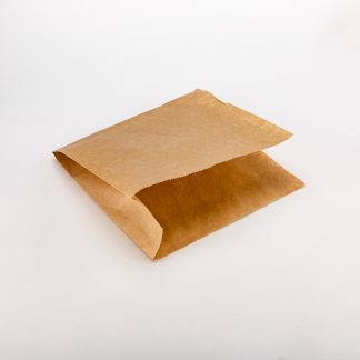 Уголок бумажный жиростойкий "Eco Sandwich Bag М" крафт 140*145мм