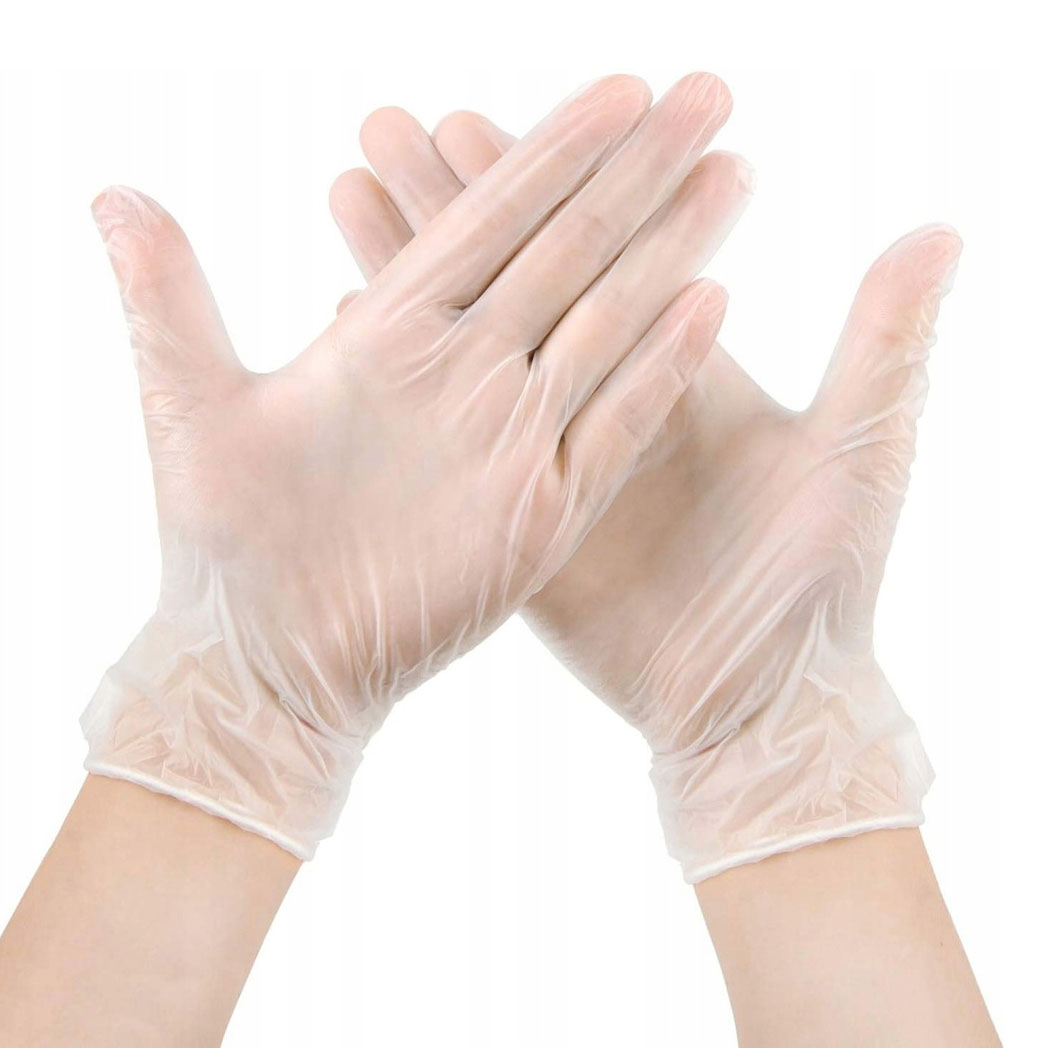 Перчатки виниловые 100шт размер XL