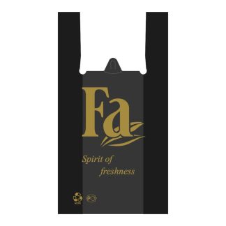 Пакет-майка "Фа" черный 30*55см 21мк