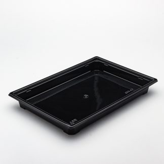 Контейнер для суши пластиковый "Стиролпласт/Stirolplast С25" черный