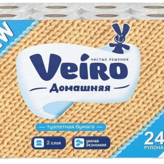 Туалетная бумага 2-сл. "Вейро/Veiro" 24 рулона